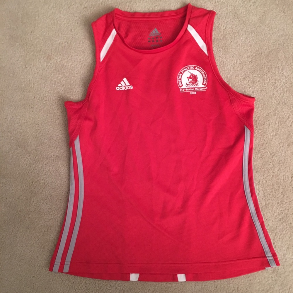 Adidas Women’s small Boston Marathon red tank
